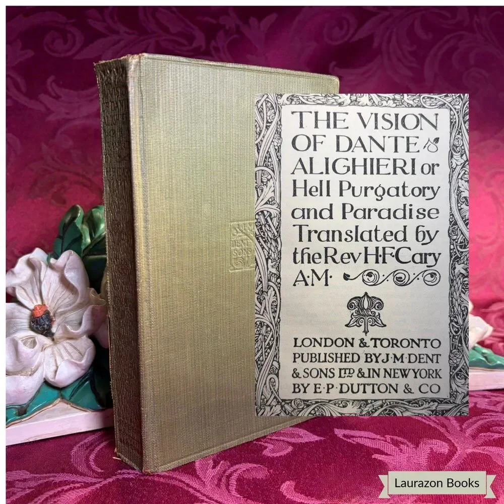 1923 Vision of Dante Alighieri Hell Purgatory and Paradise, Everyman's Library